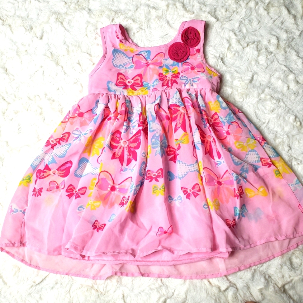 Super cute pink dress with flowers